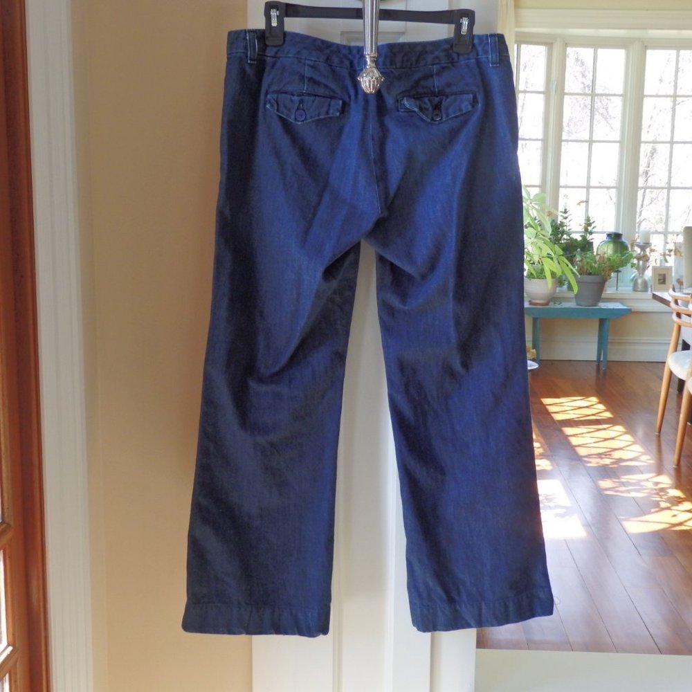 J. Crew Trouser Jeans Dark Wash size 10 - Picture 2 of 5